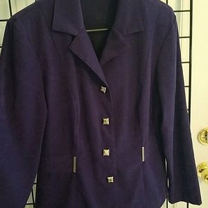 Dress Barn Purple Skirt Suit